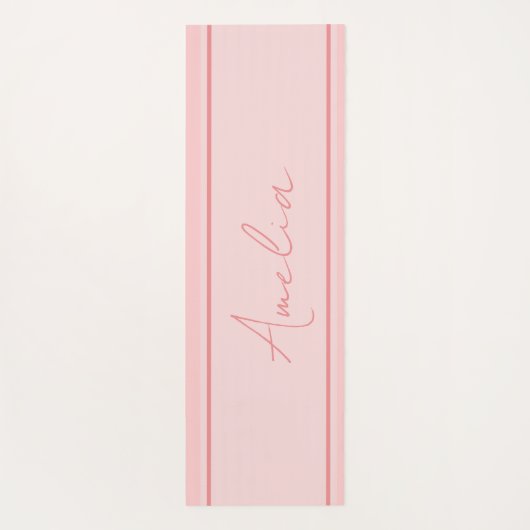 Tapis De Yoga Rose personnalisé minimal (Dos)