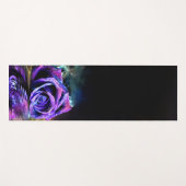 Tapis De Yoga Rose pourpre (Devant (Horizontal))