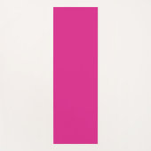 Tapis De Yoga rose vif néon | rose solide (Devant)