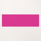 Tapis De Yoga rose vif néon | rose solide (Devant (Horizontal))