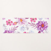 Tapis De Yoga Rose violette (Devant (Horizontal))