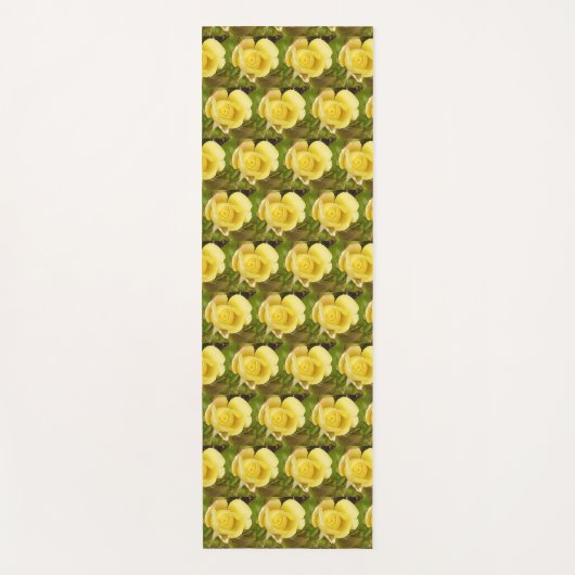 Tapis De Yoga Rosebud jaune (Devant)