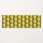 Tapis De Yoga Rosebud jaune (Devant (Horizontal))