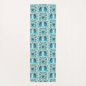 Tapis De Yoga Roses In a Rough Patch Aqua (Dos)