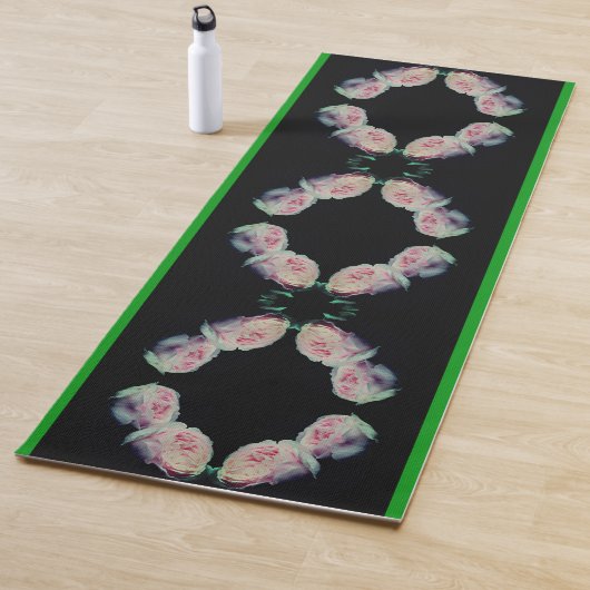 Tapis De Yoga Roses roses rose Pair Abstrait (En situation)