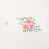 Tapis De Yoga Roses roses roses personnalisées (Devant (Horizontal))