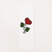 Tapis De Yoga Roses simples rouges (Devant)