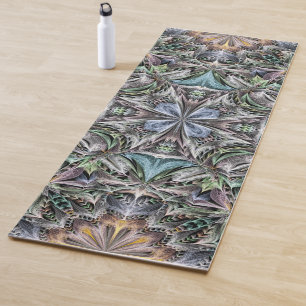 Tapis De Yoga Rosette de jardin Abstraite à plusieurs couleurs