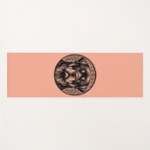 Tapis De Yoga Rottweiler Dog Face Line Art Yoga Mat (Devant (Horizontal))