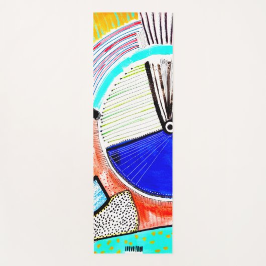 Tapis De Yoga Roue Abstraite (Devant)
