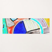 Tapis De Yoga Roue Abstraite (Devant (Horizontal))