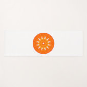 Tapis De Yoga Roue rouge du Dharma (art bouddhiste) (Devant (Horizontal))