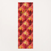 Tapis De Yoga Rouge Dahlia Fleur Nature Personnalisée (Devant)