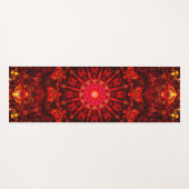 Tapis De Yoga Rouge élégant (Devant (Horizontal))