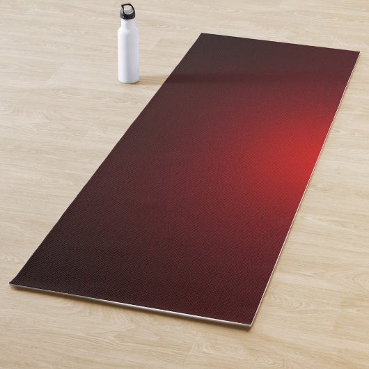 Tapis de yoga rouge et noir