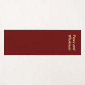 Tapis De Yoga rouge foncé, rouge solide, rouge profond, éco, non (Devant (Horizontal))