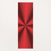 Tapis de yoga rouge illusion optique (Devant)