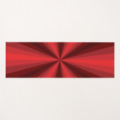 Tapis de yoga rouge illusion optique (Devant (Horizontal))