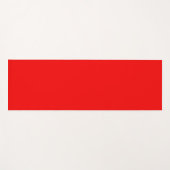 Tapis De Yoga Rouge néon solide (Devant (Horizontal))