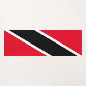 Tapis De Yoga Rouge noir (Devant (Horizontal))