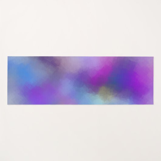 Tapis De Yoga Rouge rose bleu violet jaune vert Modèle (Devant (Horizontal))