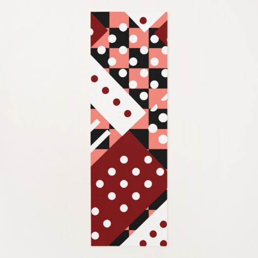 Tapis De Yoga rouge saumon (Devant)