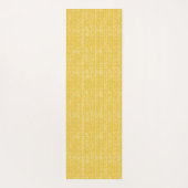 Tapis De Yoga Route de briques - Jaune et transparent (Dos)