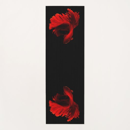 Tapis De Yoga Ruby Red Siamese Lutter contre le poisson (Devant)