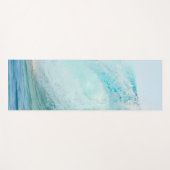 Tapis De Yoga Rupture bleue fraîche de vague de l'océan (Devant (Horizontal))