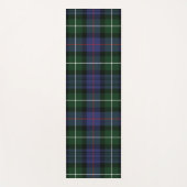 Tapis De Yoga Rustique Plaid Purple et Tartan vert (Devant)