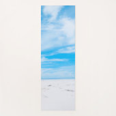 Tapis De Yoga Sable Bleu Ciel Clouds Design Modèle (Devant)