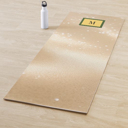 Tapis De Yoga Sable doré brillant (En situation)