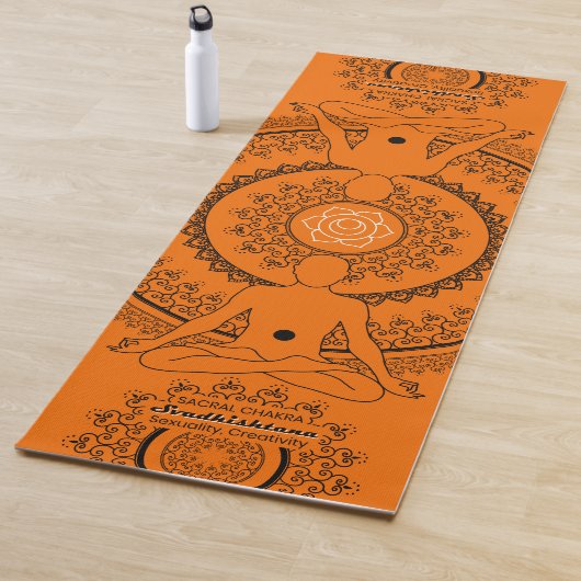 Tapis De Yoga Sacral Chakra Svadhisthana Sérénité (En situation)