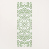 Tapis De Yoga Sage Green Mandala Art (Dos)