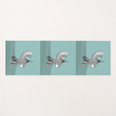 Tapis De Yoga Samurai numérique (Devant (Horizontal))