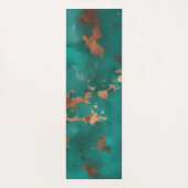 Tapis De Yoga Sarcelle et bronze (Dos)