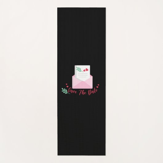 Tapis De Yoga "Save the date" pour mariage (Devant)
