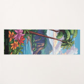 Tapis De Yoga Scène de plage tropicale hawaïenne Yoga Mat (Devant (Horizontal))