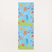 Tapis De Yoga Scène sous-marine mignonne (Dos)