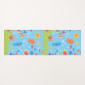 Tapis De Yoga Scène sous-marine mignonne (Devant (Horizontal))