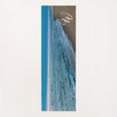 Tapis De Yoga Scènes de plage océanique Monogramme Initial (Devant)
