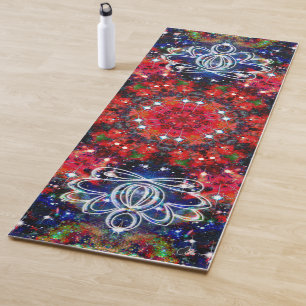Tapis De Yoga Scintillation Zen Lotus Star Kaleid