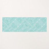 Tapis De Yoga Scribbleempreintes Turquoise (Devant (Horizontal))