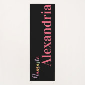 Tapis De Yoga Script coloré personnalisé (Devant)