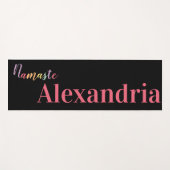 Tapis De Yoga Script coloré personnalisé (Devant (Horizontal))