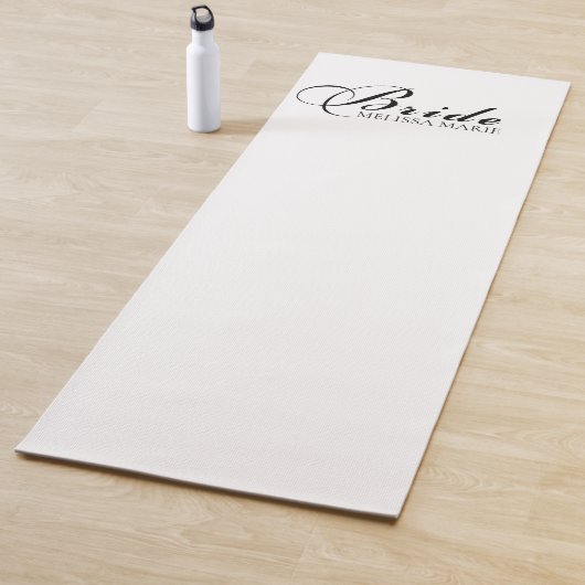 Tapis De Yoga Script de calligraphie de mariée (En situation)
