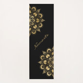 Tapis De Yoga Script Mandala Gold Namaste (Devant)