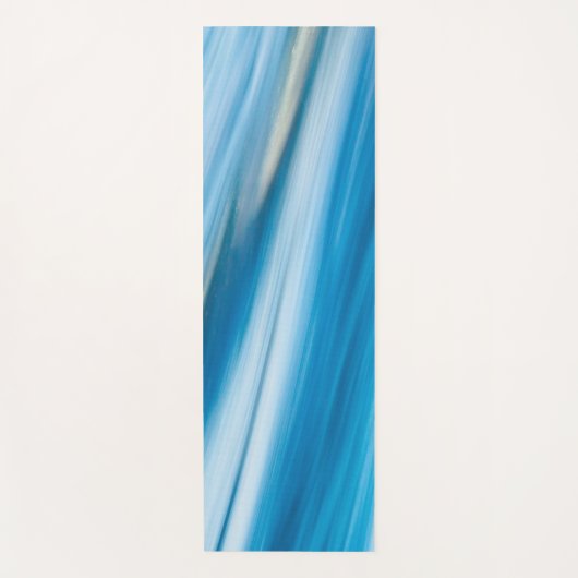 Tapis De Yoga Sea Blue Abstract (Devant)