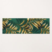Tapis De Yoga Seamless pattern with golden ferns (Devant (Horizontal))