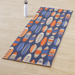 Tapis De Yoga Secret Beach Hawaiian Surfboards - Bleu et Orange